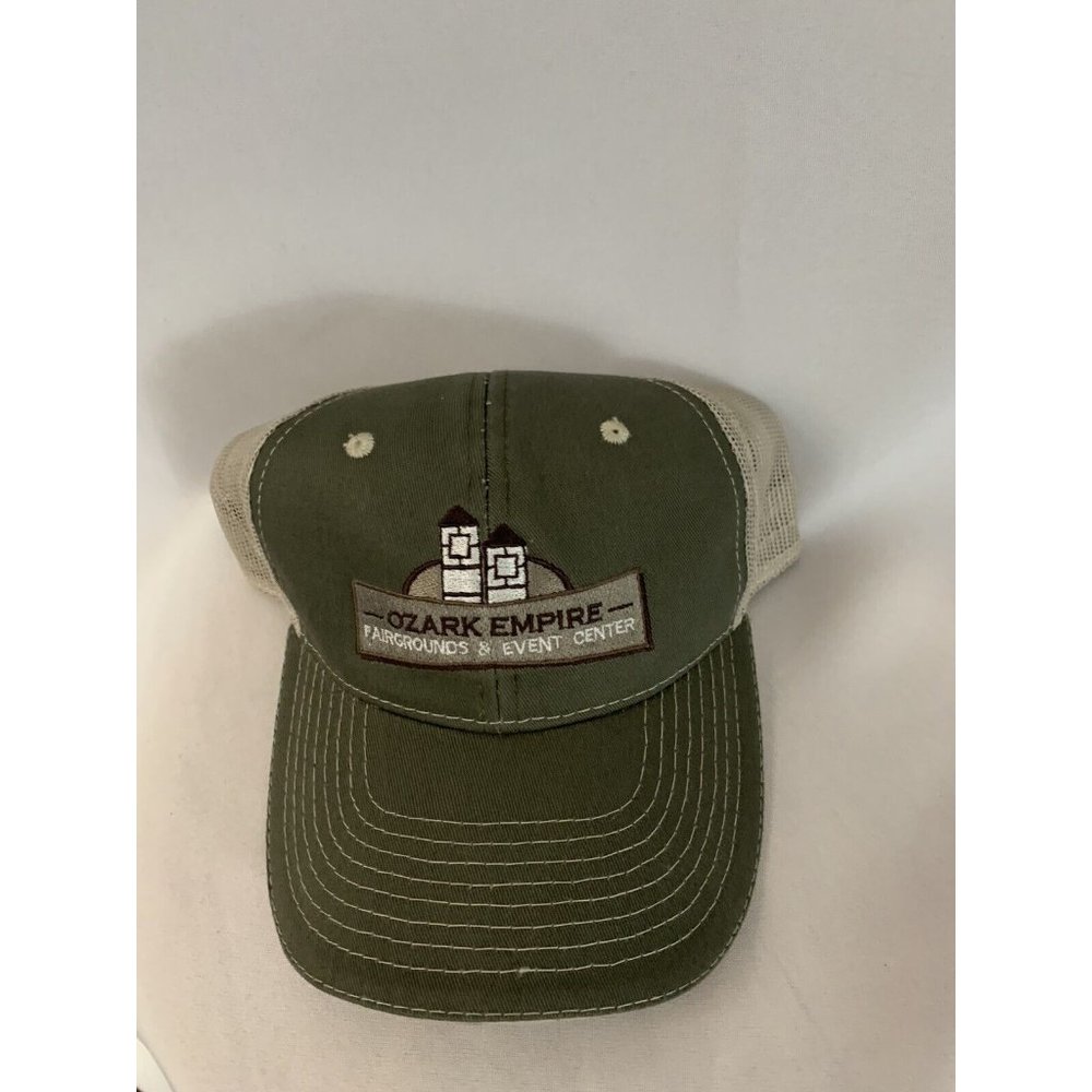 Ozark Fairgrounds And Event Center Tan Adjustable Strapback Ball Cap Hat